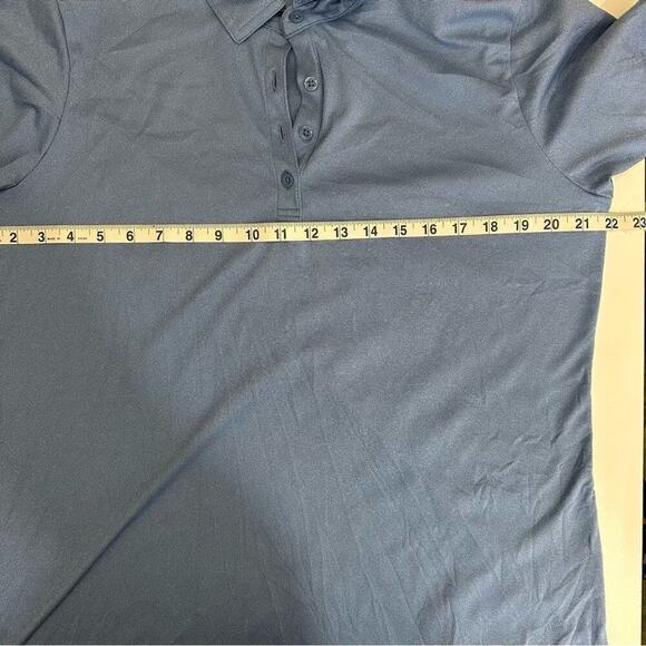 Travis Matthew Short Sleeve Collard Polo Shirt Mens XL Blue Sweat Wicking Golf - Picture 6 of 7